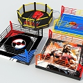 Boxing ring fight ring ring 3d model