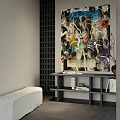 Ancient Abstract Decorative Painting in Silent Wind 3d model