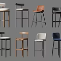 Different Styles of Modern Bar Stools with Various Colors and Designs