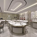 Elegant Modern Jewelry Store Interior With Luxury Display Cases And Bright Lighting For Jewelry Displays