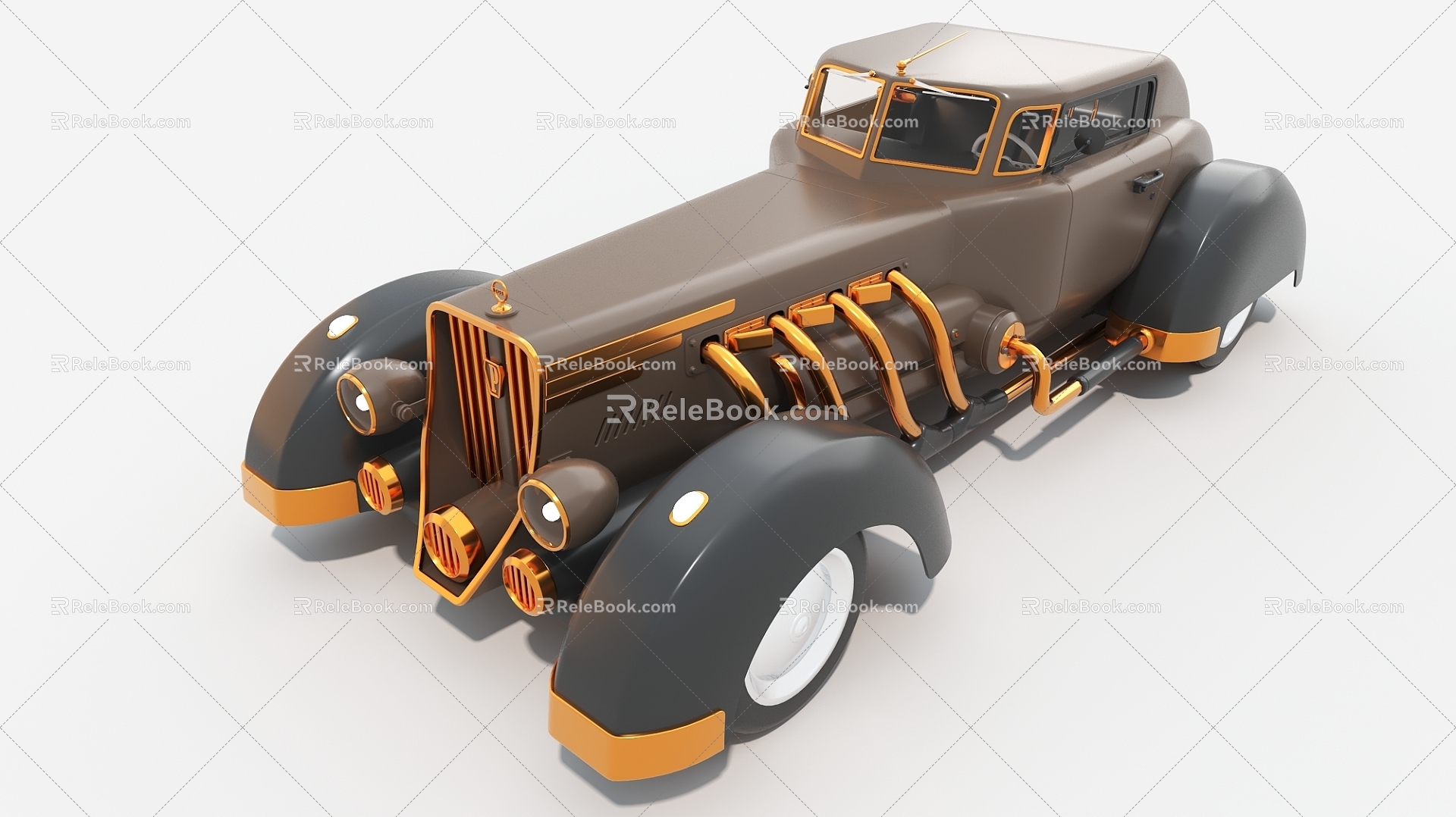 Car Retro Car Premium Car 3d model