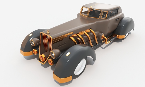 Car Retro Car Premium Car 3d model