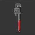 Pipe pliers vise bench vise wrench tool hardware tool processing tool furniture 3d model