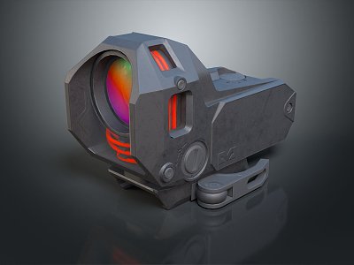 Infrared Steiner Laser Pistol Light Source Firearm Sight Firearm Device 3d model