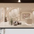 Elegant Cream Style Kids Clothing Store Interior Design With Warm Lighting And Tidy Garment Displays