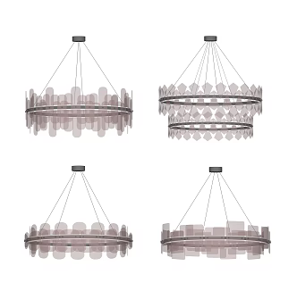Modern Chandelier Combination Restaurant Chandelier 3d model