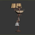 Modern And Classic Floor Lamps With Various Lamp Shades And Metal Bases