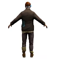Modern Characters Foreigners Beggars Ordinary People Poor People Characters Realistic Men Game Characters Male Characters Middle-aged Men 3d model