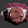 Game Movie Character With Long Pink Hair White Blouse And Pink Skirt Standing Pose