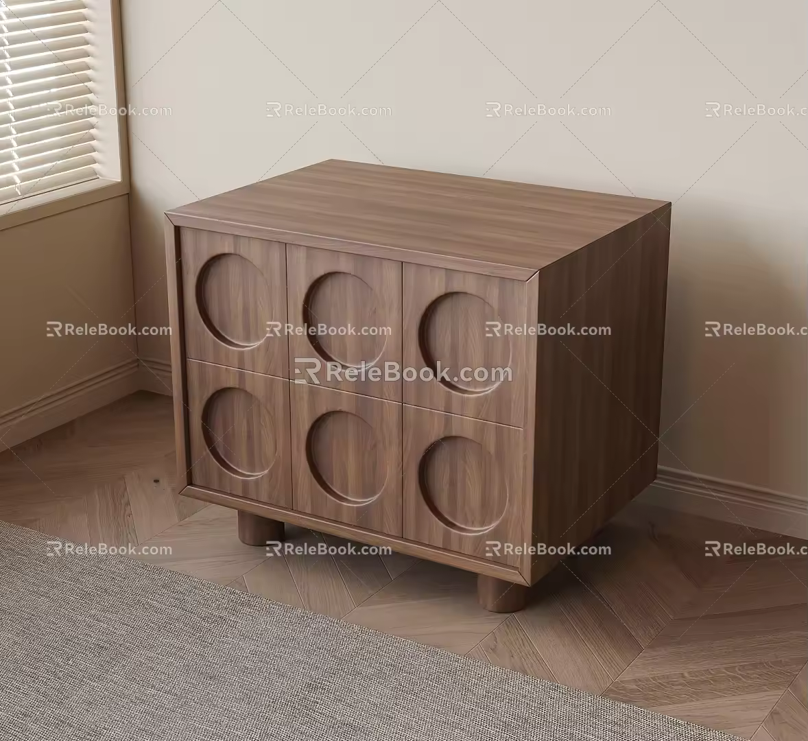 Bedside table 3d model