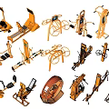 Various Gym Fitness Equipment Including Treadmills Bikes and Strength Machines