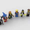 Building Blocks Minifigures With Various Character Roles And Colorful Detailed Outfits