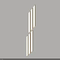 Elegant Modern Wall Lamp With Sleek Linear Design And Brushed Gold Metal Finish