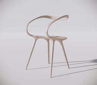 Modern Single Chair Teacher's Chair 3d model