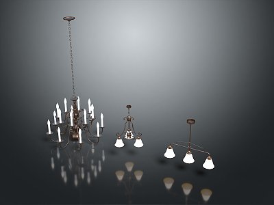 Chandelier Ceiling Lamp Living Room Chandelier Iron Chandelier Lighting Lamps Lighting Fixtures Furniture 3d model