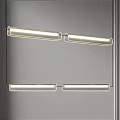 Modern Linear Chandeliers With Metal Frame And Bright LED Lighting For Interior Spaces