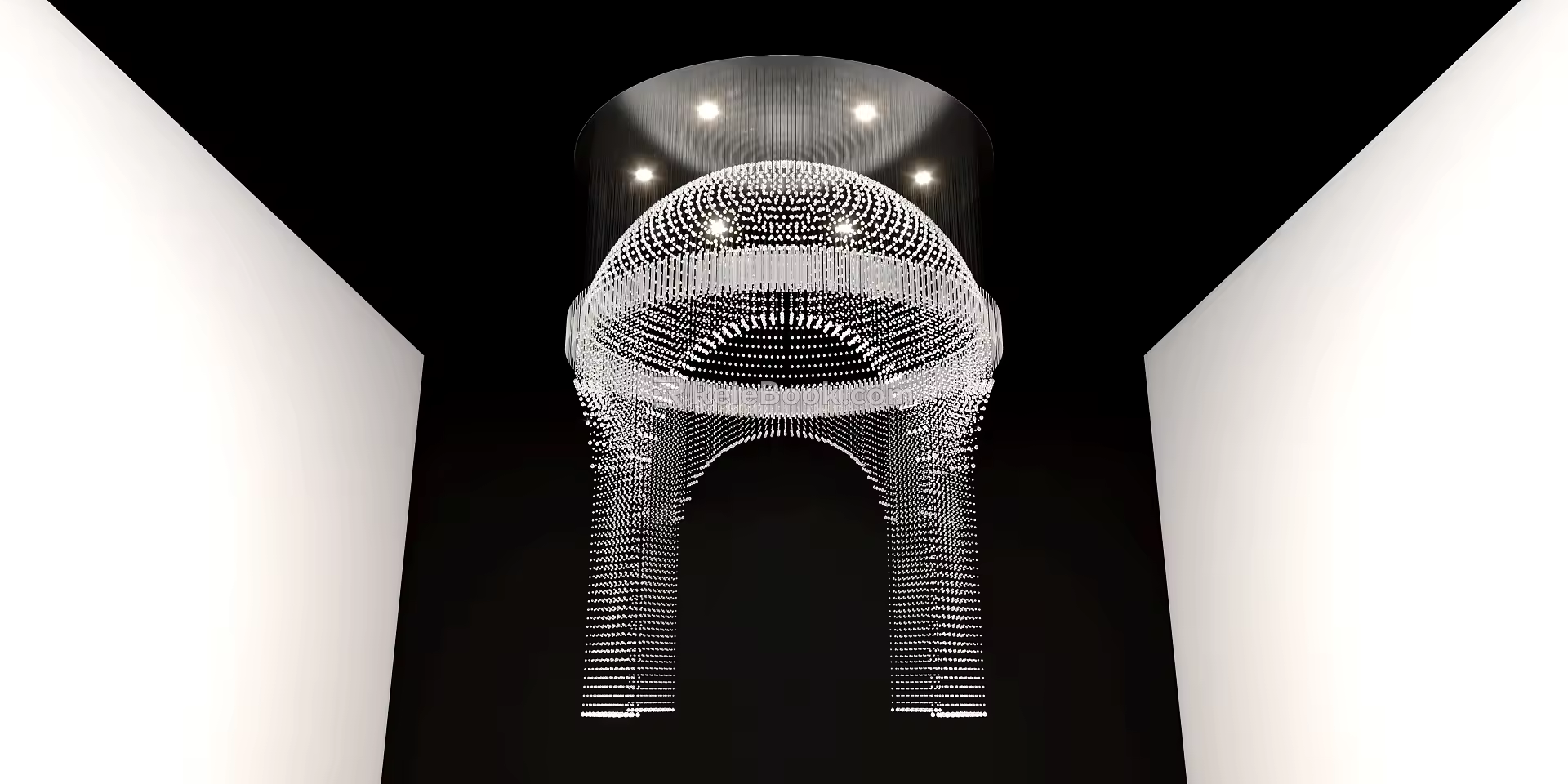 Modern Charm Crystal Pavilion 3d model