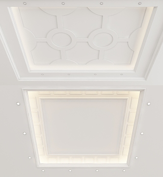 European-style ceiling 3d model