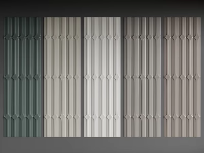Decorative Wall Panels Showcasing Various Colors Different Textures And Design Options 3d model