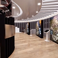 Temporary exhibition hall of modern exhibition 3d model