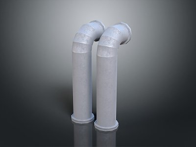 modern water pipe valve iron pipe 3d model