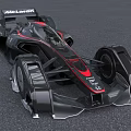 McLaren Racing Car With Futuristic Aerodynamic Design