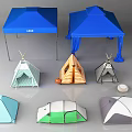 Colorful Outdoor Tents In Various Styles Including Canopy Teepee And Camping Designs
