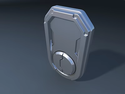 Public Facility Security Lock With Modern Metal Construction And Safety Design 3d model