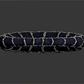 Elegant Intricate Blue Bracelet With Silver Woven Accents Fashion Accessory