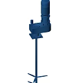 Heavy Duty Blue Vertical Industrial Equipment With Motor Base And Mixing Shaft