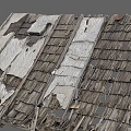 Wooden tile roof roof thatched cottage thatched cottage roof thatched cottage roof thatched straw cottage 3d model