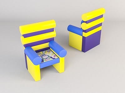 Modern Children's Chair Home Chair 3d model