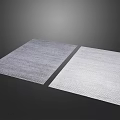 Two Square Rugs with Light Gray and White Textured Woven Surface Patterns 3d model