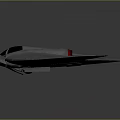 Aerospace Flying Wing Spacecraft Design With Grey Exterior And AN124 Markings