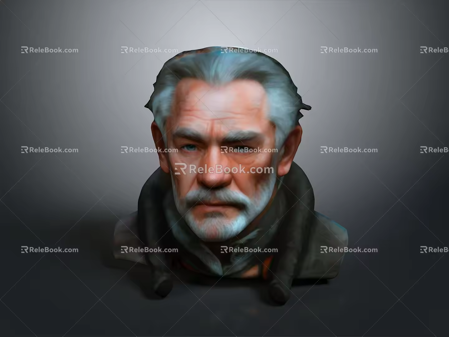 Wise Old Man Old Man Ancient Old Man Ancient Wise Warlock Taoist priest wizard mage 3d model