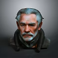 Wise Old Man Old Man Ancient Old Man Ancient Wise Warlock Taoist priest wizard mage 3d model