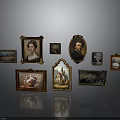 Vintage Furniture Decorative Paintings Gold Framed Various Sizes Portrait Landscape Still Life Art