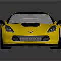 Yellow Sports Car With Black Roof And Sleek Sporty Exterior Design