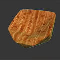 Orange Wood Grain Leisure Chair With Unique Modern Design And Comfortable Shape