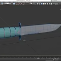 Dagger Tool Knife Field Dagger Sabre Military Dagger Pickle Knife Low Face Number Low Model Simple Model Game Sub-era Movie and TV Level Super Realism 3d model
