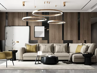 modern living room 3d model