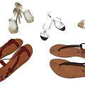 Stylish Women's Sandals And Heels With Leather Straps Black Red Beige Open Toe Design