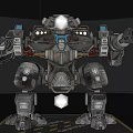 Industrial LOFT robot science and technology sense combat mecha doomsday mecha toy ornaments 3d model