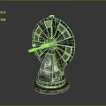 Decorative Metal Death Star Model With Circular Structure Detailed Design And Base Stand