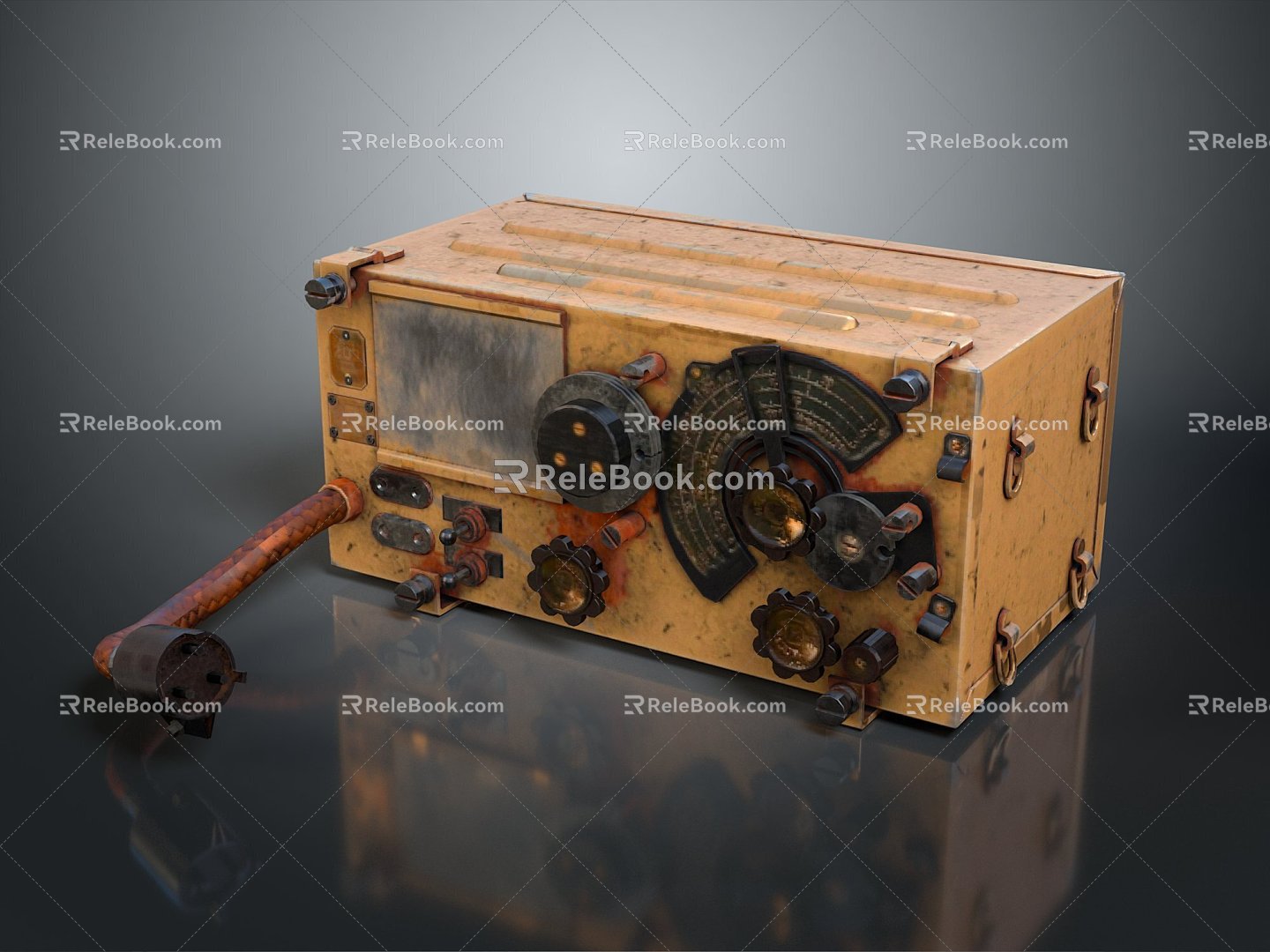 Radio Telephony Military Radio Military Walkie-talkie Military Telephone Military Radio Radio Communication 3d model