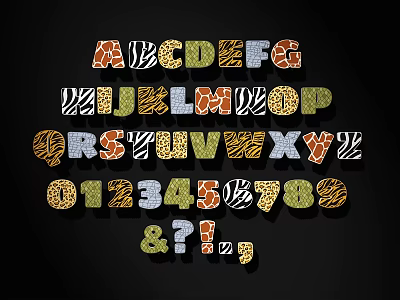 Colorful Decorative Wall Art With Letters Numbers And Symbols For Home Decor 3d model