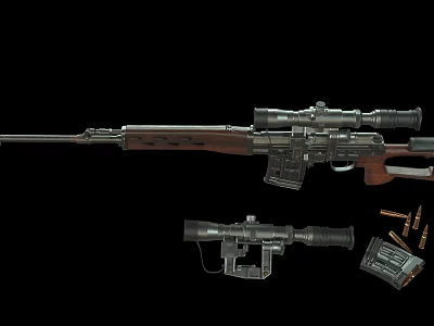 Modern Guns 3d model