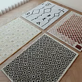 Cream wind carpet combination 3d model
