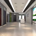 Modern Door Showroom Interior With Display Doors Reception Area And Natural Light