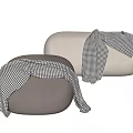 Modern Sofa Stool Low Slip 3d model